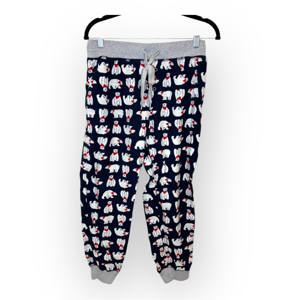 Aerie Polar Bear Pajama Pants Fleece Lounge Joggers Winter Cozy Small